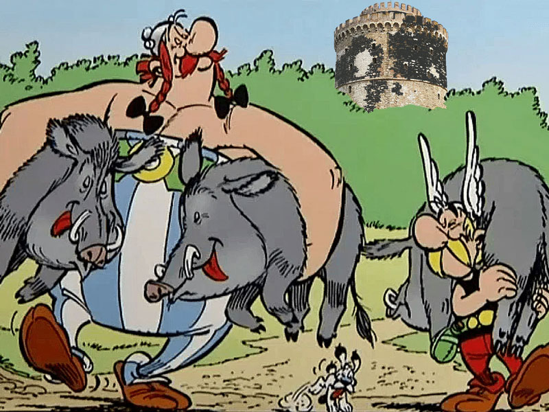 Ο Αστερίξ και οι κυνηγοί του .... Μαύρου Πύργου