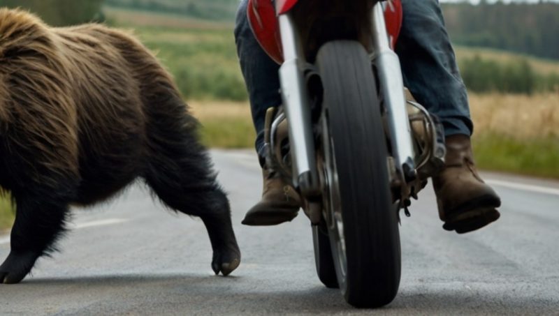 Μοτοσυκλετιστής τραυματίστηκε σοβαρά μετά από σύγκρουση με μεγαλόσωμο άγριο ζώο