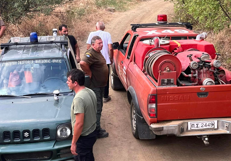 Συμμετοχή του Κ.Σ. Κιλκίς στην κατάσβεση της πυρκαγιάς στις Μουριές
