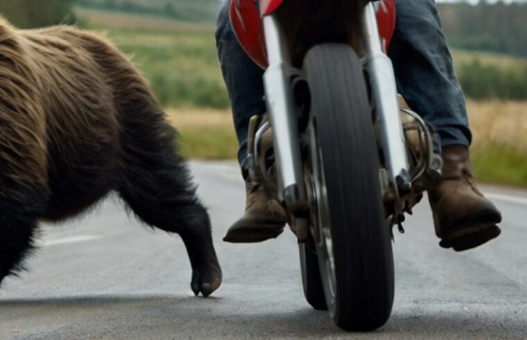 Άργος Ορεστικό: Παραλίγο σοβαρό τροχαίο ατύχημα μοτοσικλετιστή με αρκούδα στον περιφερειακό