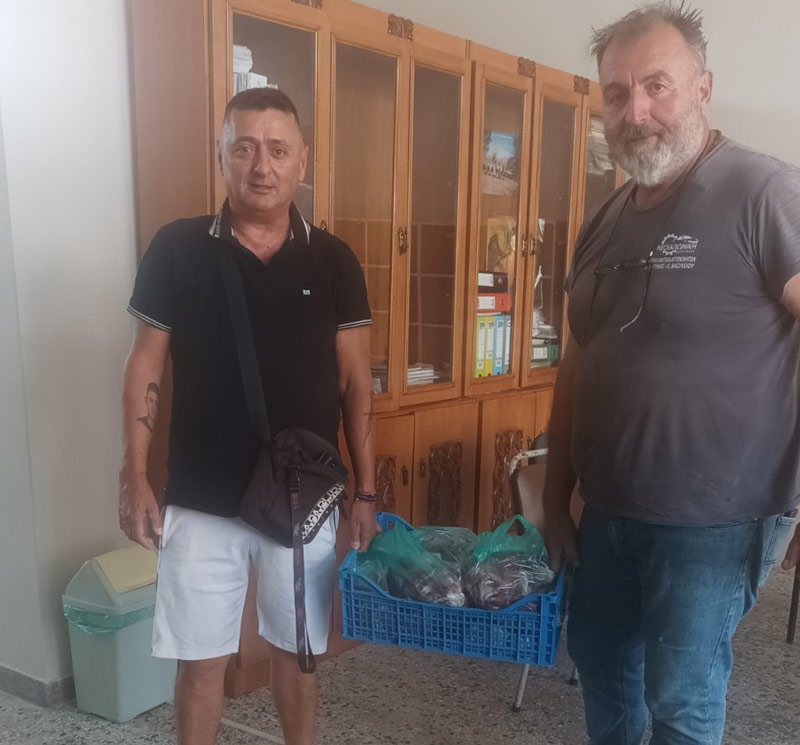 Κ.Σ. Αγρινίου : Προσφορά κρέατος αγριόχοιρου από ομάδα κυνηγών αγριόχοιρου στο Αγρίνιο