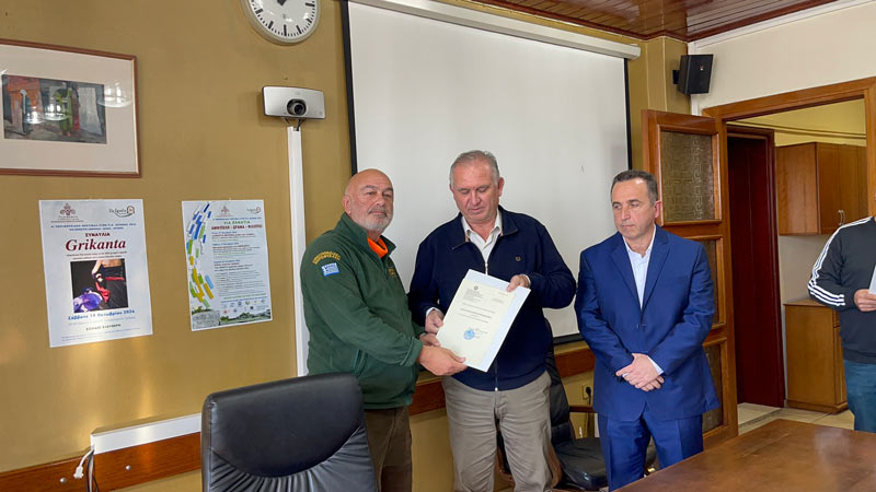 Αναγνώριση του έργου του Κ.Σ. Προσοτσάνης στην Πολιτική Προστασία...VIDEO