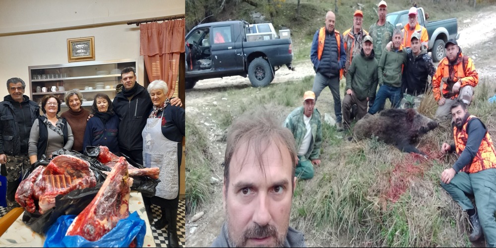 Κυνηγοί δώρισαν αγριογούρουνο στην Τράπεζα Αγάπης Ορεστιάδας