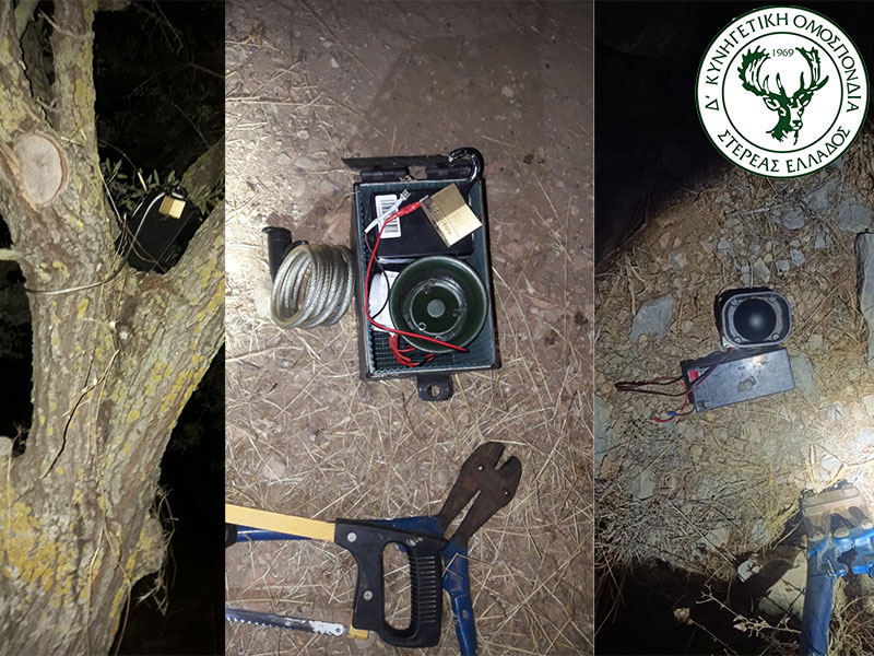 Μεγάλη επιχείρηση της Δ΄ Κυνηγετικής Ομοσπονδίας Στερεάς Ελλάδος για ηχομιμητικές συσκευές...VIDEO