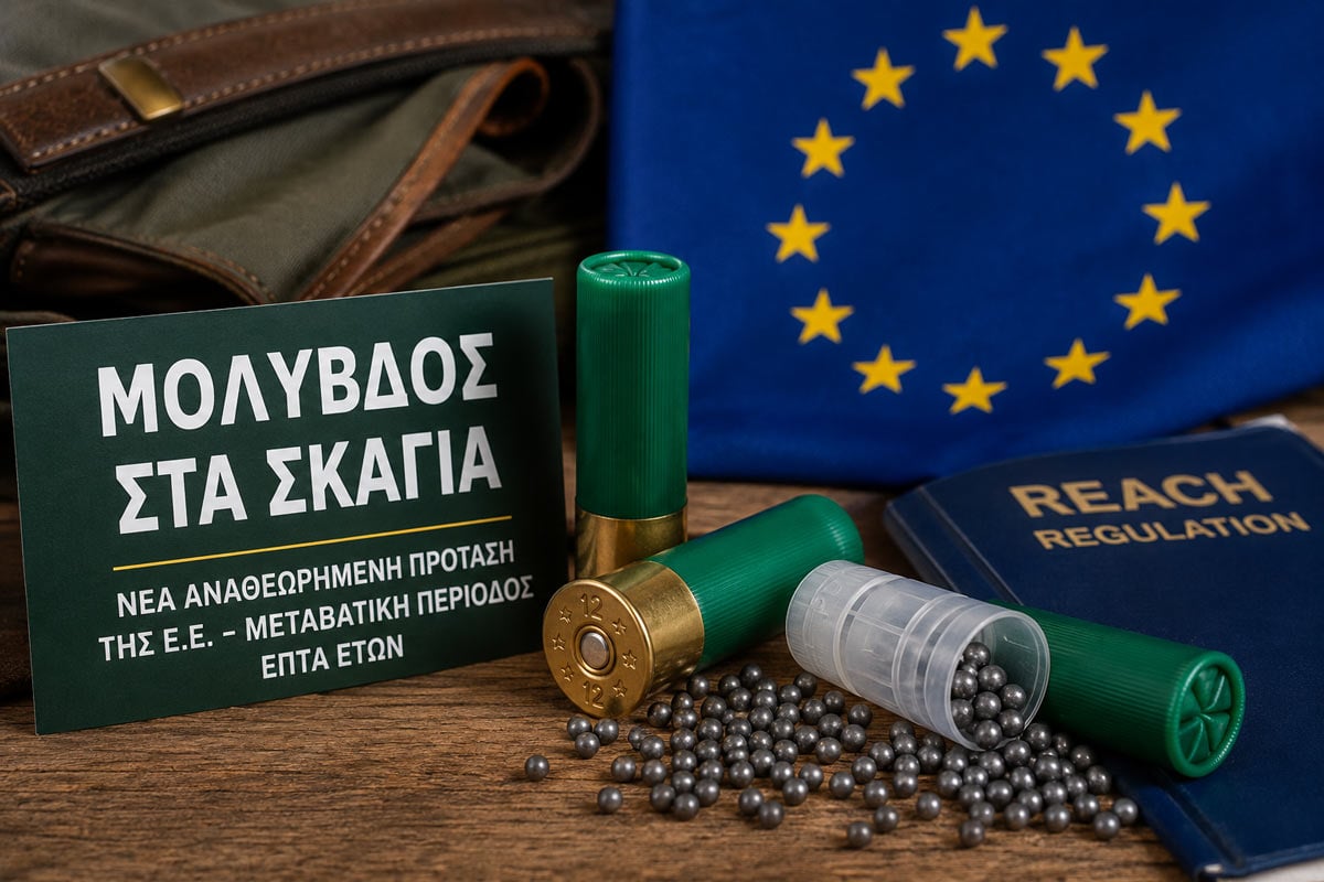 Κυνηγετικά φυσίγγια και σκάγια για άρθρο σχετικά με τον περιορισμό του μολύβδου στην Ευρωπαϊκή Ένωση