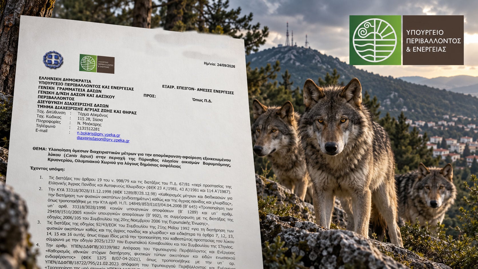 Πάρνηθα – Κυνηγοί στο Συνεργείο Δίωξης για τον λύκο Έμπειροι κυνηγοί σε επιχείρηση εντοπισμού λύκου στην Πάρνηθα